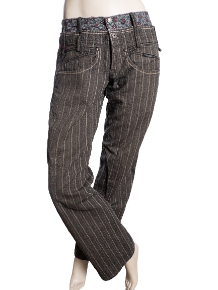 Moda Spodnie Spodnie z wysokim stanem Le Jean De Marithé Francois Girbaud Spodnie z wysokim stanem czarny Francois Girbaud Le Jean De Marith\u00e9 